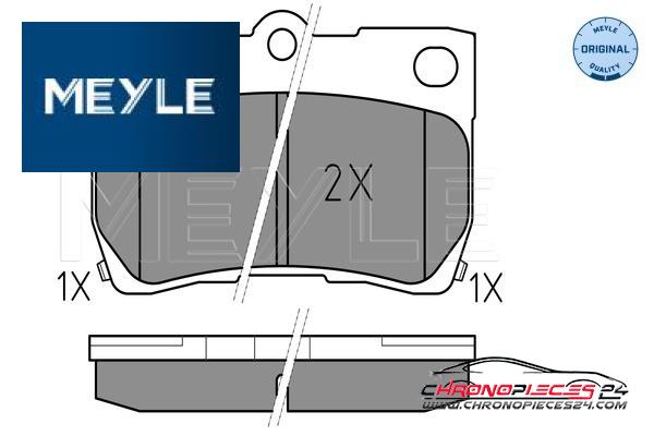 Achat de MEYLE 025 243 2315/W Kit de plaquettes de frein, frein à disque pas chères