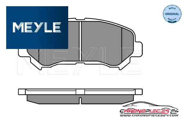 Achat de MEYLE 025 246 3217 Kit de plaquettes de frein, frein à disque pas chères