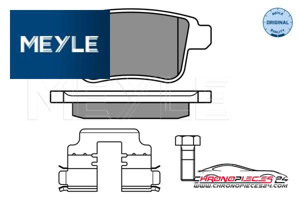 Achat de MEYLE 025 246 9216 Kit de plaquettes de frein, frein à disque pas chères