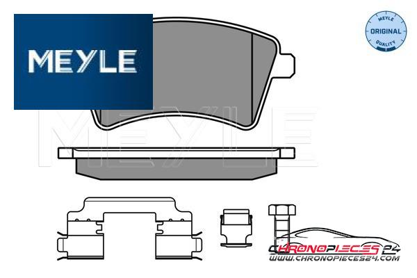 Achat de MEYLE 025 246 9317 Kit de plaquettes de frein, frein à disque pas chères