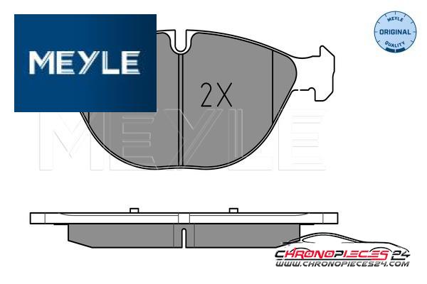 Achat de MEYLE 025 241 7219 Kit de plaquettes de frein, frein à disque pas chères