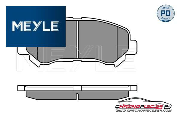 Achat de MEYLE 025 246 3217/PD Kit de plaquettes de frein, frein à disque pas chères