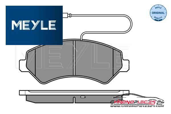 Achat de MEYLE 025 244 6619/W2 Kit de plaquettes de frein, frein à disque pas chères