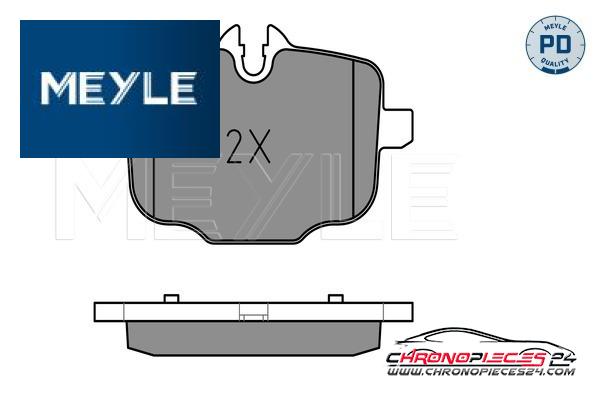 Achat de MEYLE 025 247 0318/PD Kit de plaquettes de frein, frein à disque pas chères