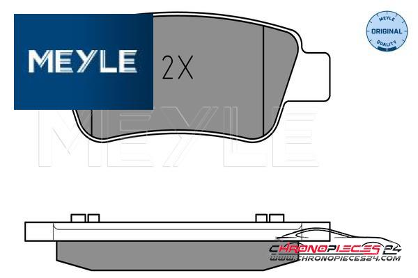 Achat de MEYLE 025 246 3516/W Kit de plaquettes de frein, frein à disque pas chères