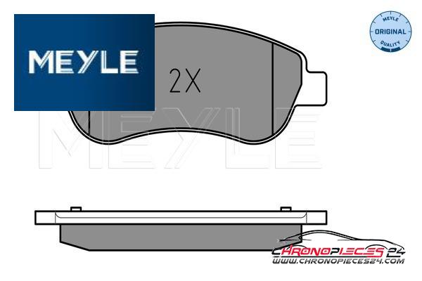 Achat de MEYLE 025 246 3819/W Kit de plaquettes de frein, frein à disque pas chères