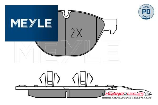 Achat de MEYLE 025 241 7219/PD Kit de plaquettes de frein, frein à disque pas chères