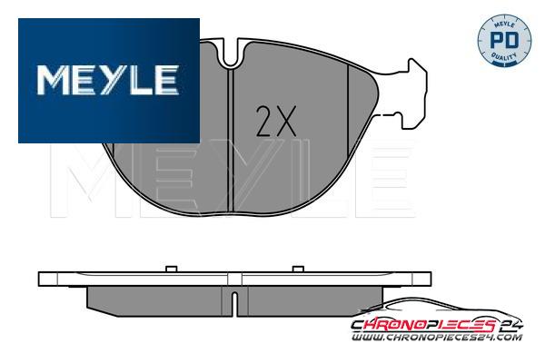 Achat de MEYLE 025 241 7219/PD Kit de plaquettes de frein, frein à disque pas chères