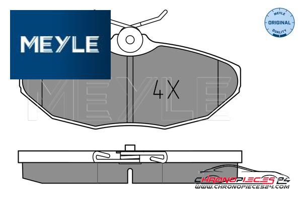 Achat de MEYLE 025 241 9017 Kit de plaquettes de frein, frein à disque pas chères