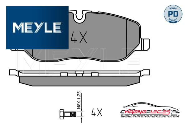 Achat de MEYLE 025 241 9118/PD Kit de plaquettes de frein, frein à disque pas chères