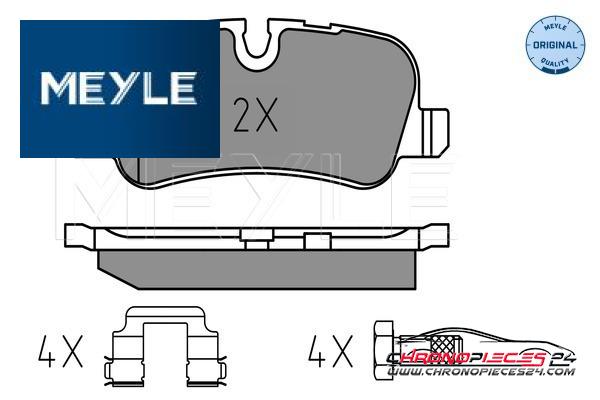 Achat de MEYLE 025 241 9217 Kit de plaquettes de frein, frein à disque pas chères