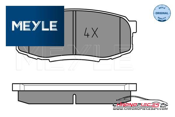 Achat de MEYLE 025 246 5317 Kit de plaquettes de frein, frein à disque pas chères