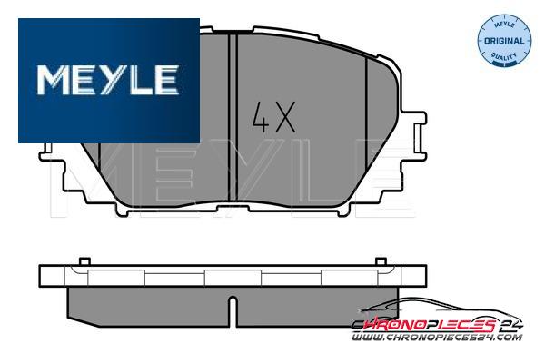 Achat de MEYLE 025 247 0817 Kit de plaquettes de frein, frein à disque pas chères