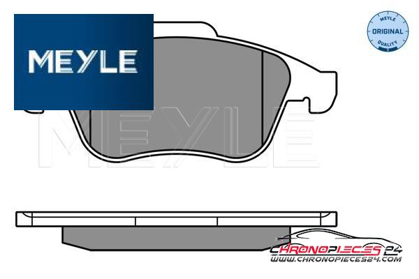 Achat de MEYLE 025 247 1018 Kit de plaquettes de frein, frein à disque pas chères