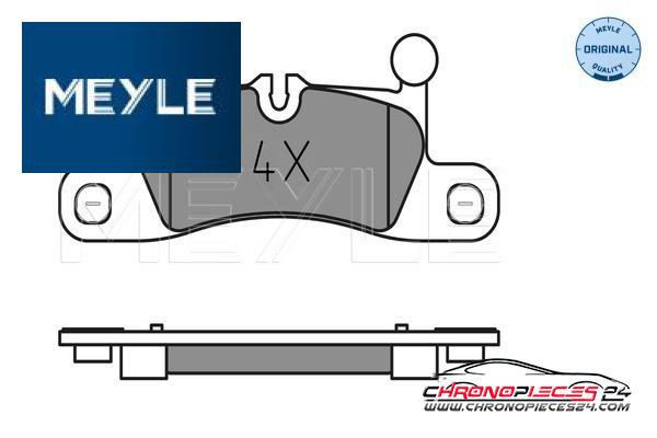 Achat de MEYLE 025 247 2116 Kit de plaquettes de frein, frein à disque pas chères