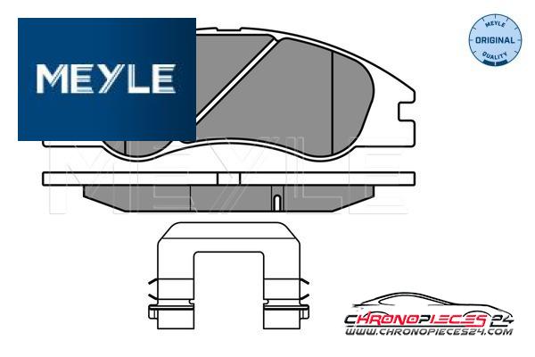 Achat de MEYLE 025 242 1817/W Kit de plaquettes de frein, frein à disque pas chères