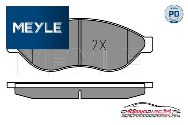 Achat de MEYLE 025 244 6819-1/PD Kit de plaquettes de frein, frein à disque pas chères