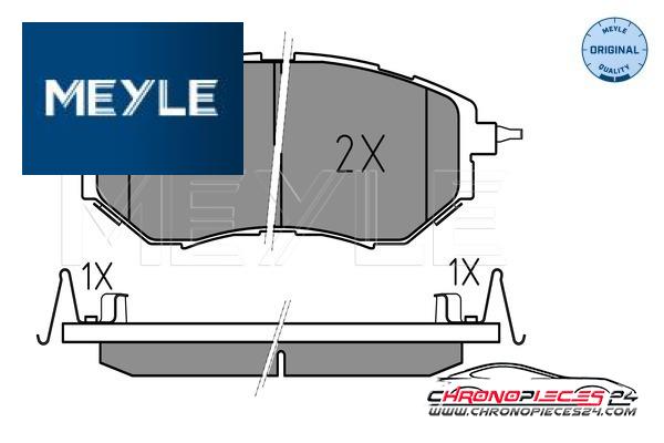 Achat de MEYLE 025 242 2218/W Kit de plaquettes de frein, frein à disque pas chères