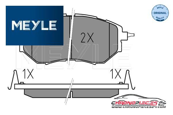 Achat de MEYLE 025 242 2218/W Kit de plaquettes de frein, frein à disque pas chères