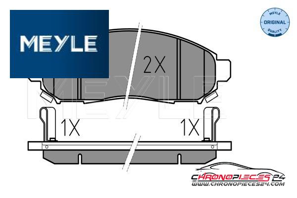 Achat de MEYLE 025 242 2716/W Kit de plaquettes de frein, frein à disque pas chères