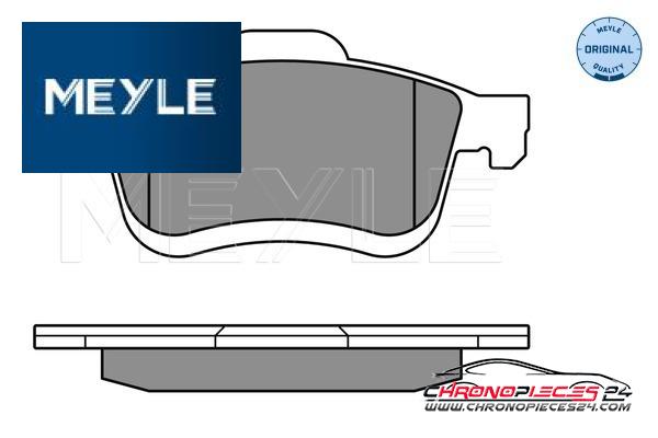 Achat de MEYLE 025 247 2720/W Kit de plaquettes de frein, frein à disque pas chères