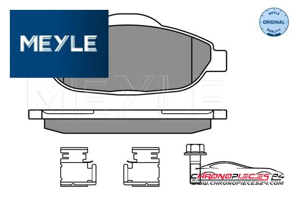 Achat de MEYLE 025 246 6017 Kit de plaquettes de frein, frein à disque pas chères