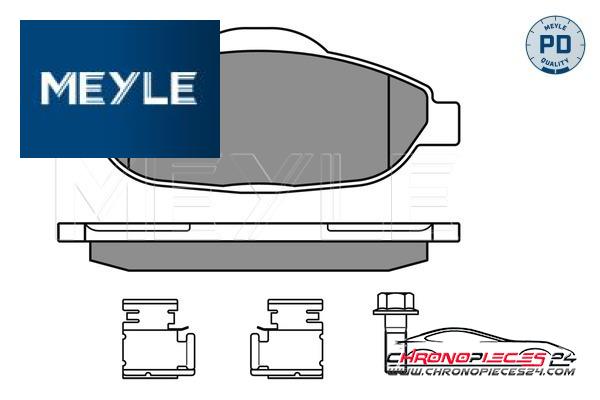 Achat de MEYLE 025 246 6017/PD Kit de plaquettes de frein, frein à disque pas chères