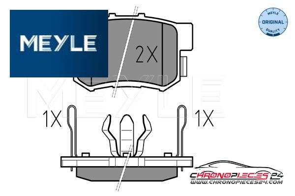 Achat de MEYLE 025 242 3114/W Kit de plaquettes de frein, frein à disque pas chères