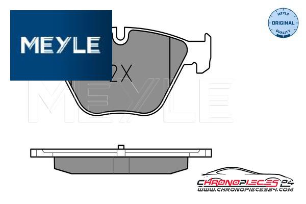 Achat de MEYLE 025 246 8820 Kit de plaquettes de frein, frein à disque pas chères