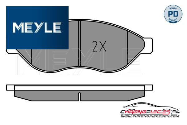 Achat de MEYLE 025 244 6819-2/PD Kit de plaquettes de frein, frein à disque pas chères