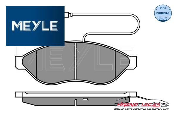 Achat de MEYLE 025 244 6819/W1 Kit de plaquettes de frein, frein à disque pas chères