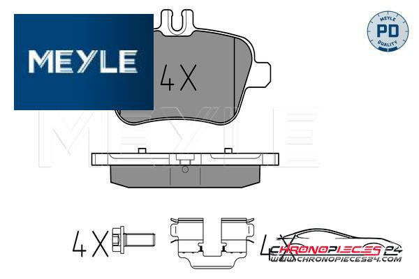 Achat de MEYLE 025 248 4818/PD Kit de plaquettes de frein, frein à disque pas chères