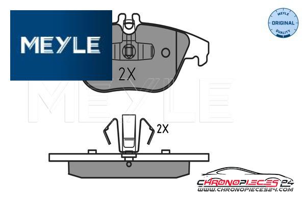 Achat de MEYLE 025 242 5418 Kit de plaquettes de frein, frein à disque pas chères