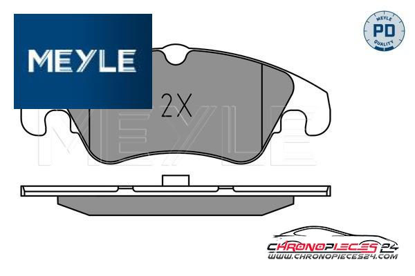 Achat de MEYLE 025 247 4319/PD Kit de plaquettes de frein, frein à disque pas chères