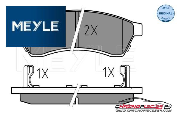 Achat de MEYLE 025 247 4414/W Kit de plaquettes de frein, frein à disque pas chères