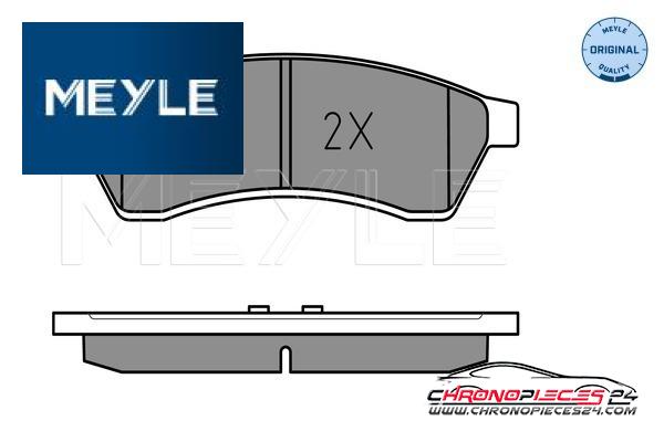 Achat de MEYLE 025 247 4414/W Kit de plaquettes de frein, frein à disque pas chères