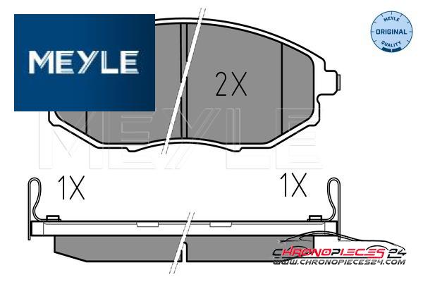 Achat de MEYLE 025 248 6417/W Kit de plaquettes de frein, frein à disque pas chères