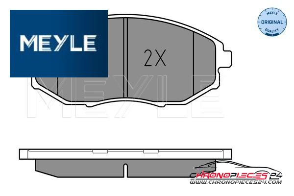 Achat de MEYLE 025 248 6417/W Kit de plaquettes de frein, frein à disque pas chères