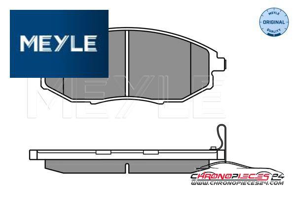 Achat de MEYLE 025 248 6417/W Kit de plaquettes de frein, frein à disque pas chères