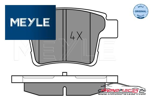 Achat de MEYLE 025 242 6017 Kit de plaquettes de frein, frein à disque pas chères