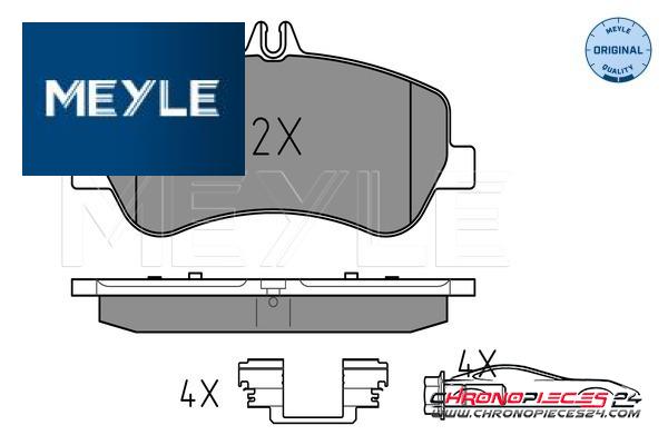 Achat de MEYLE 025 248 6720 Kit de plaquettes de frein, frein à disque pas chères