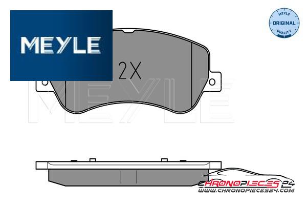 Achat de MEYLE 025 248 6720 Kit de plaquettes de frein, frein à disque pas chères