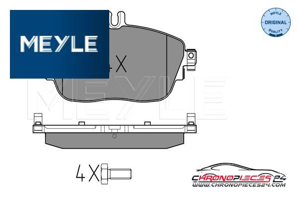 Achat de MEYLE 025 248 6919 Kit de plaquettes de frein, frein à disque pas chères