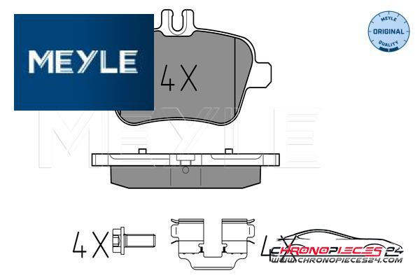 Achat de MEYLE 025 248 4818 Kit de plaquettes de frein, frein à disque pas chères