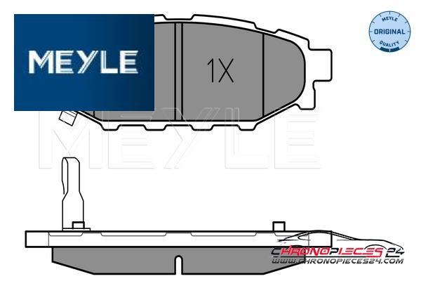 Achat de MEYLE 025 242 7114/W Kit de plaquettes de frein, frein à disque pas chères