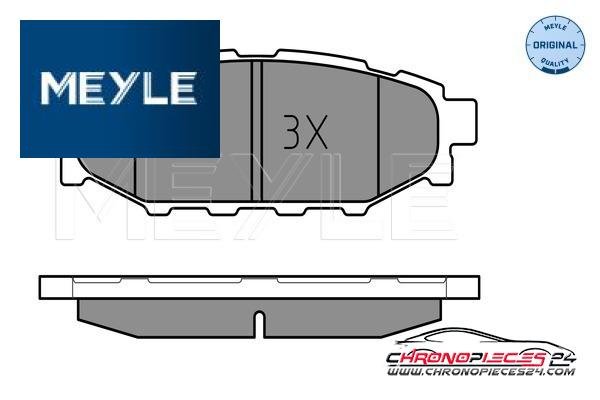 Achat de MEYLE 025 242 7114/W Kit de plaquettes de frein, frein à disque pas chères