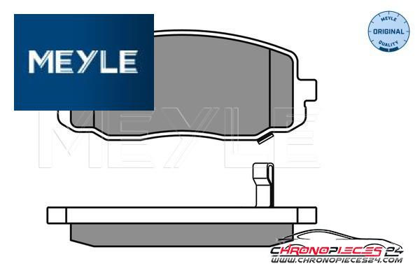 Achat de MEYLE 025 242 7516/W Kit de plaquettes de frein, frein à disque pas chères