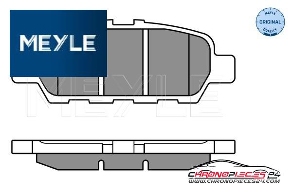 Achat de MEYLE 025 248 7113/W Kit de plaquettes de frein, frein à disque pas chères