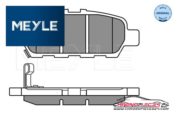 Achat de MEYLE 025 248 7113/W Kit de plaquettes de frein, frein à disque pas chères