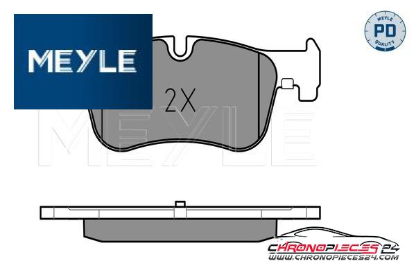 Achat de MEYLE 025 250 1418/PD Kit de plaquettes de frein, frein à disque pas chères